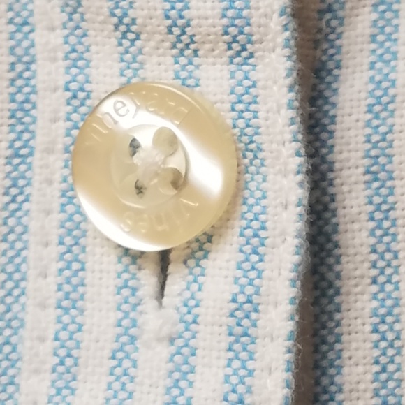 Vineyard Vines Preppy Blue Striped Button Up Shirt - Picture 3 of 5